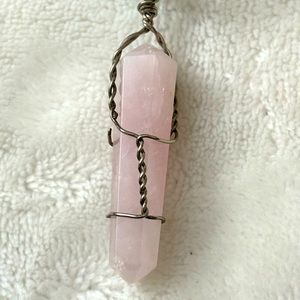 Pink Quartz Necklace